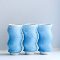 【Studio Arhoj】 Hana Vase Small Wave - Blue Sea