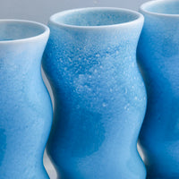 【Studio Arhoj】 Hana Vase Small Wave - Blue Sea