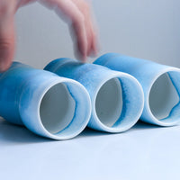 【Studio Arhoj】 Hana Vase Small Wave - Blue Sea