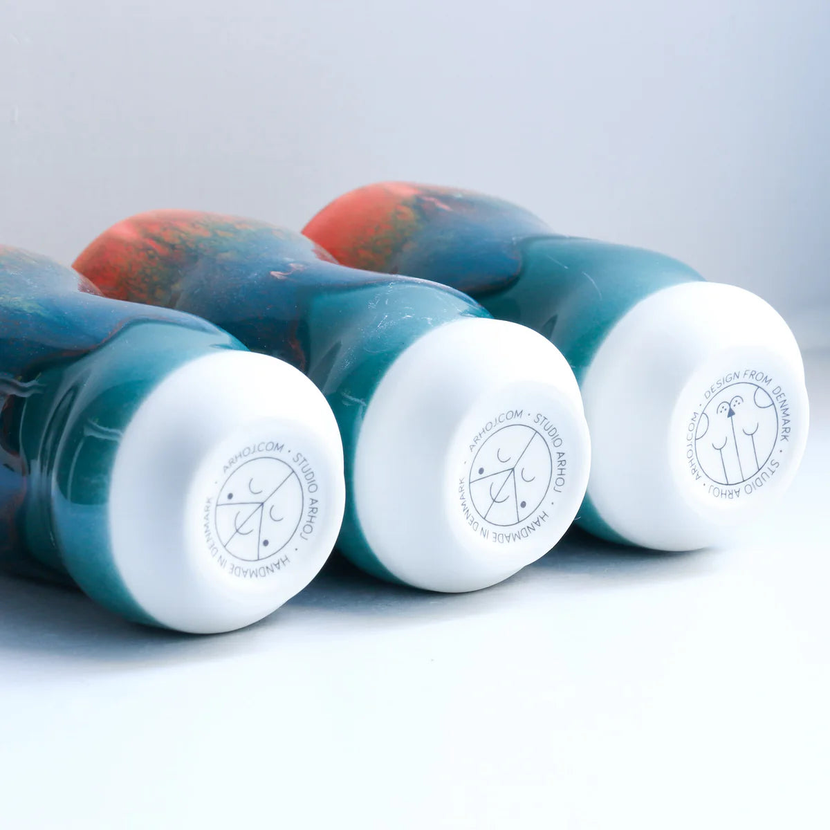 【Studio Arhoj】 Hana Vase Small Wave - Vulkan
