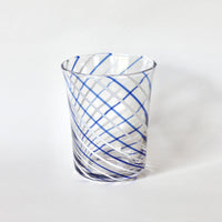 【STILLEBEN】 Concave Glass - Twist Clear Blue [スティルレーベン コンケーブグラス]