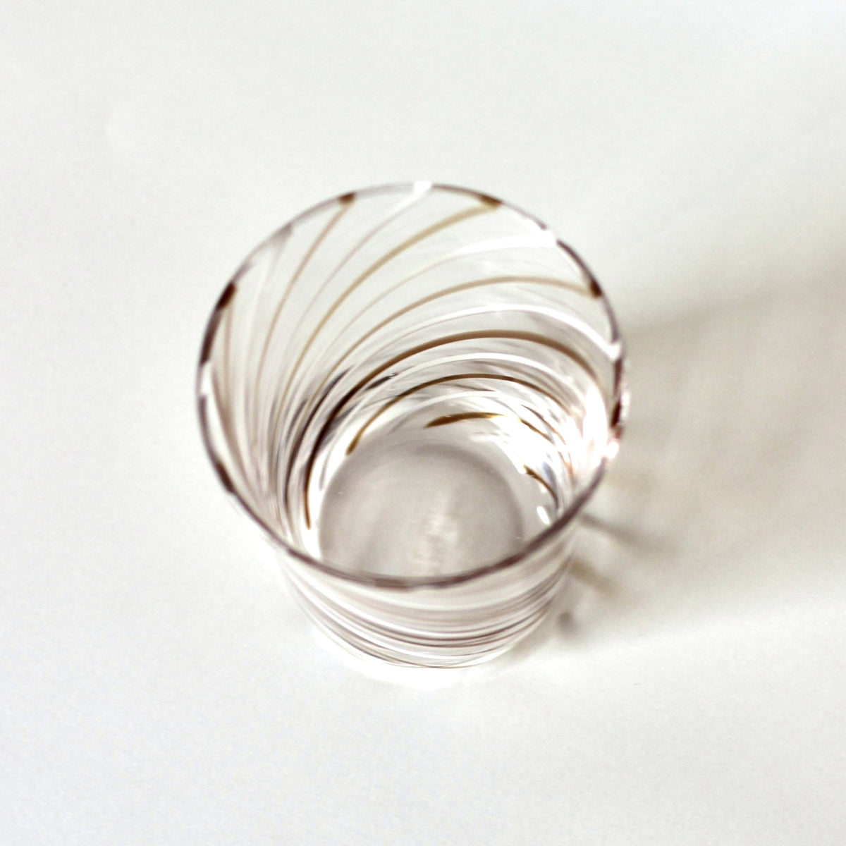 【STILLEBEN】 Concave Glass - Twist Brown [スティルレーベン コンケーブグラス]
