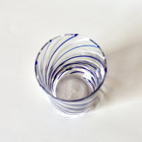 【STILLEBEN】 Concave Glass - Twist Clear Blue [スティルレーベン コンケーブグラス]