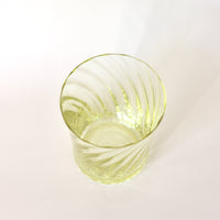 【STILLEBEN】 Concave Glass - Swirl Citrin [スティルレーベン コンケーブグラス]