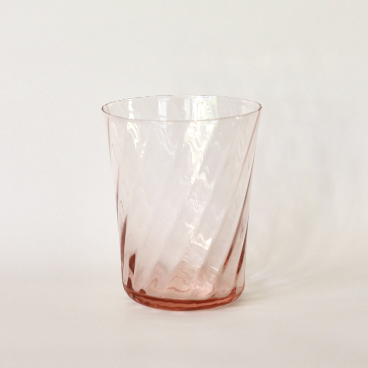 【STILLEBEN】 Concave Glass - Swirl Rose [スティルレーベン コンケーブグラス]