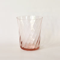 【STILLEBEN】 Concave Glass - Swirl Rose [スティルレーベン コンケーブグラス]